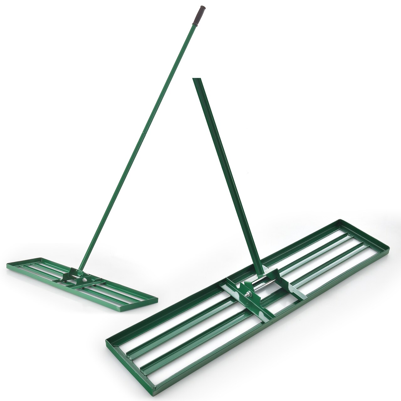 Costway Lawn Leveling Rake 36" x 10" Heavy Duty Level Lawn Tool for Garden Backyard/Lawn Green/Black/Silver